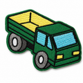 Lastbil grøn – strygemærke