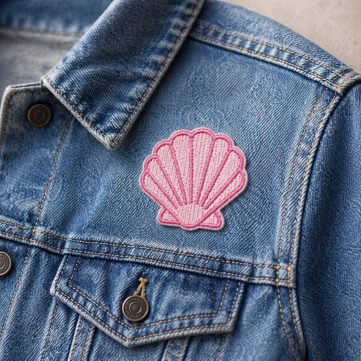Musling rosa – strygemærke