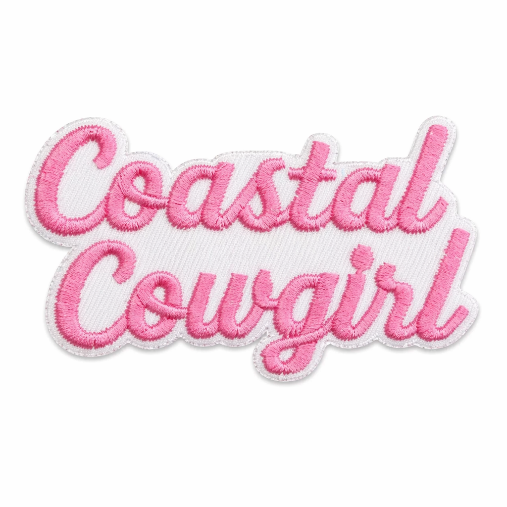 Coastal cowgirl rosa – strygemærke