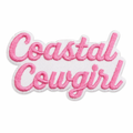 Coastal cowgirl rosa – strygemærke