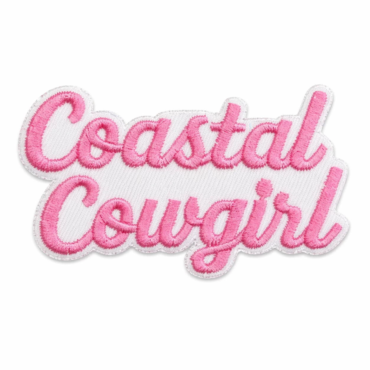 Coastal cowgirl rosa – strygemærke