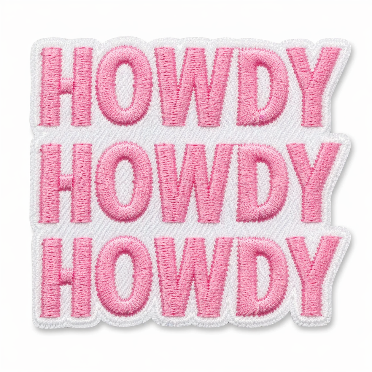 Howdy rosa – strygemærke