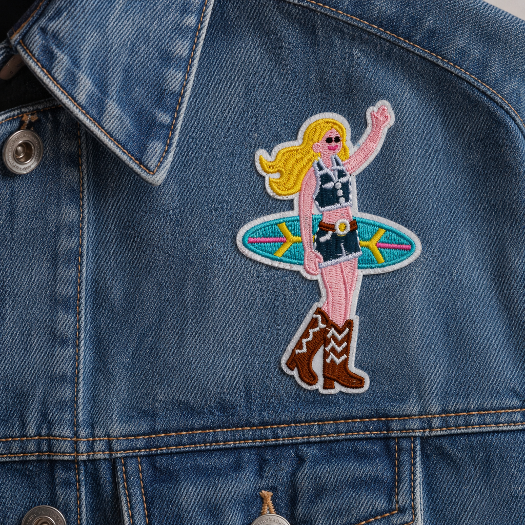 Surf cowgirl – strygemærke