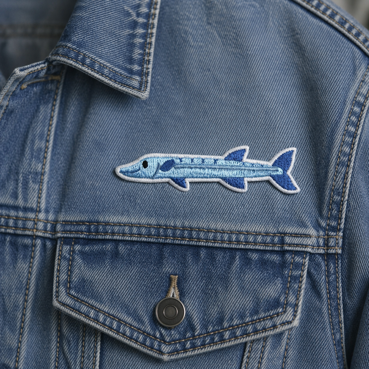Fisk blå – strygemærke