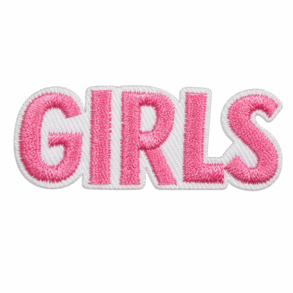 Girls rosa – strygemærke