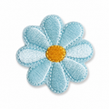 Blomst turkis – strygemærke