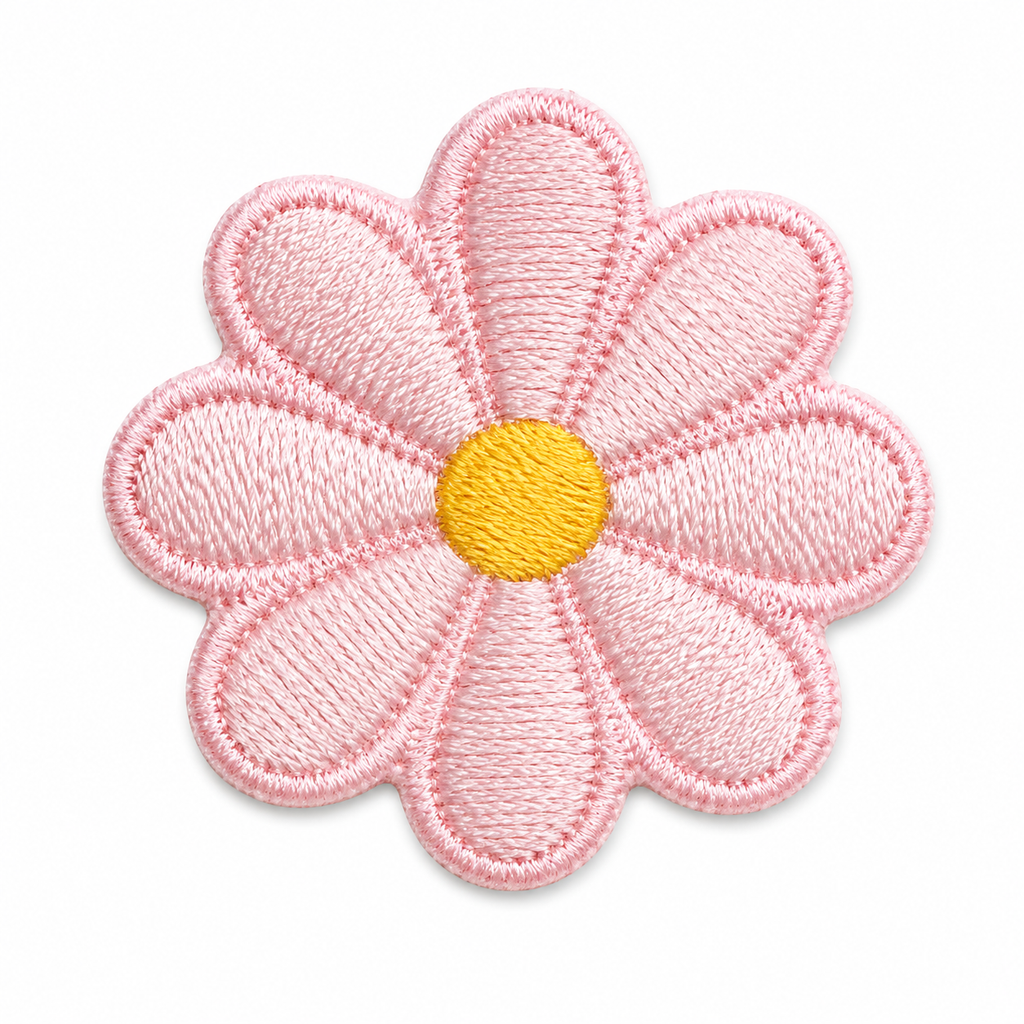 Blomst rosa – strygemærke