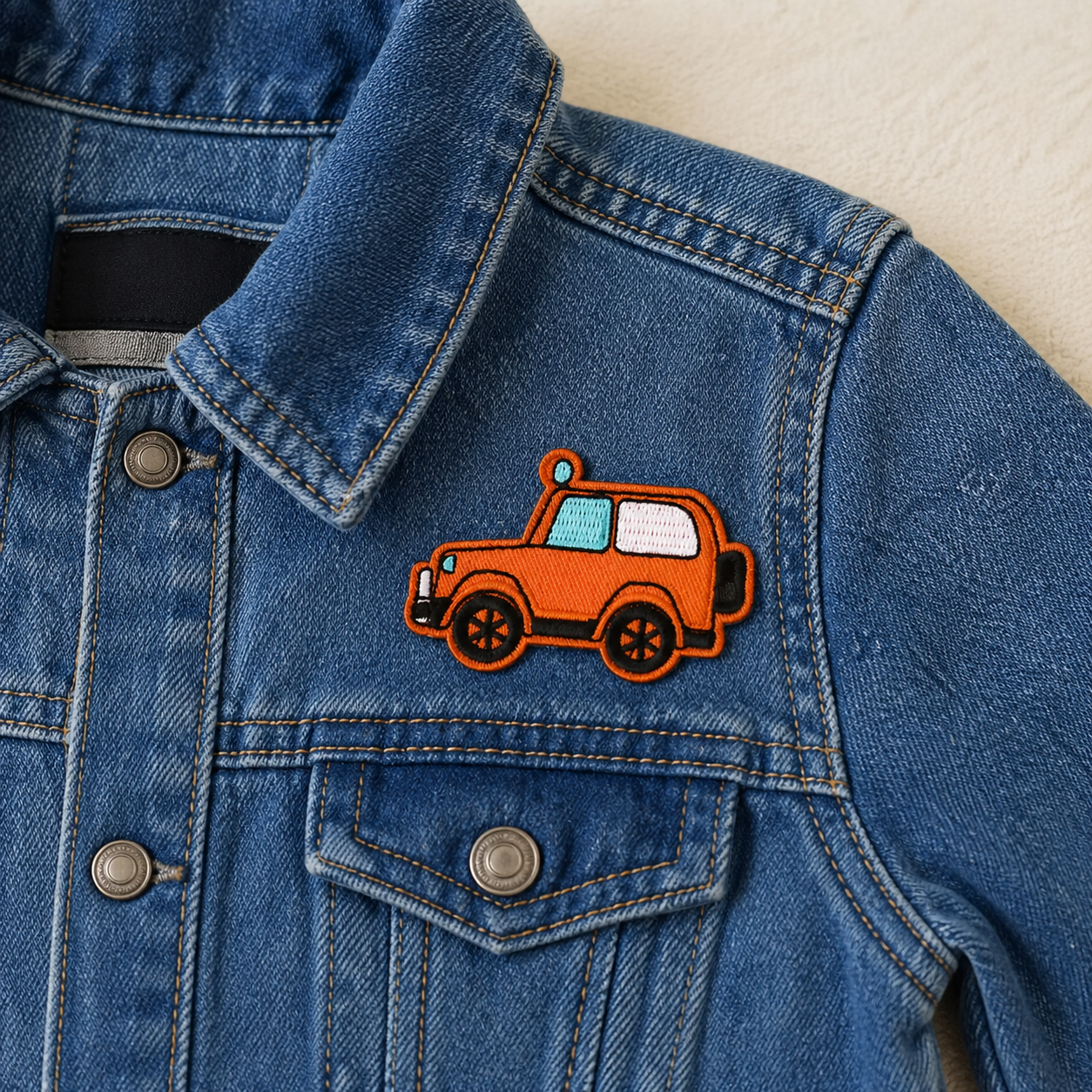 Jeep orange – strygemærke