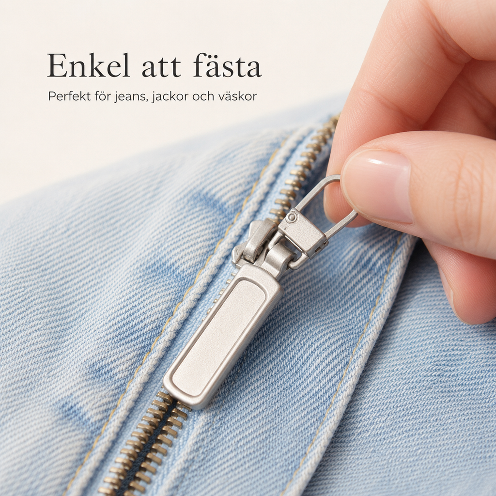 Lynlåsvedhæng – reparer en ødelagt lynlås på sekunder