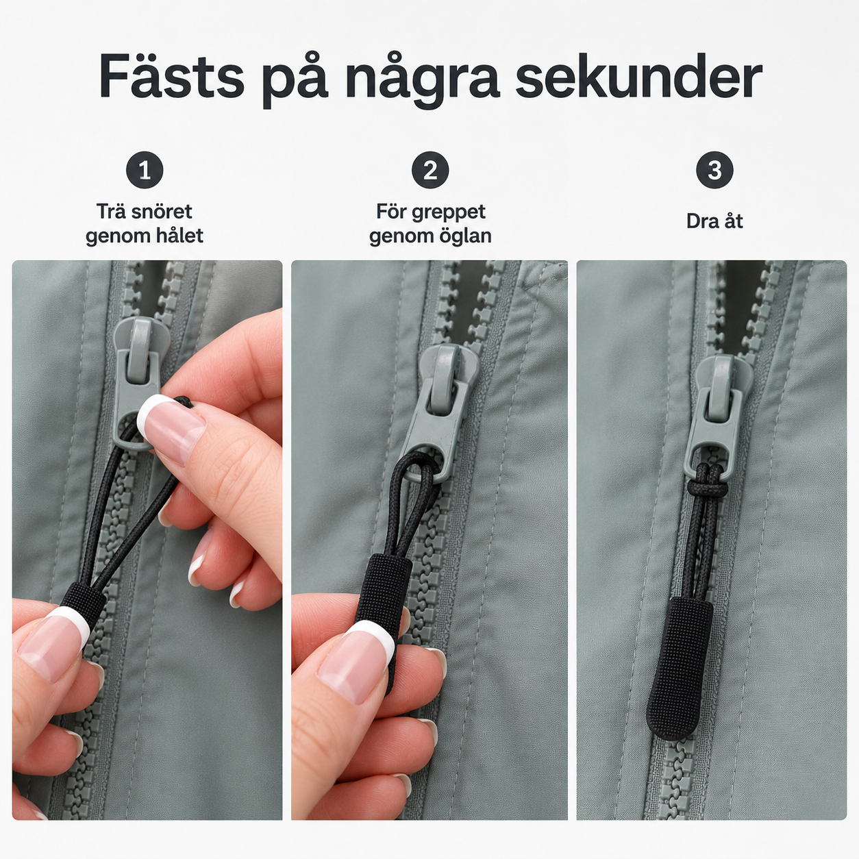 Lynlåsvedhæng til bedre greb – 10 stk.