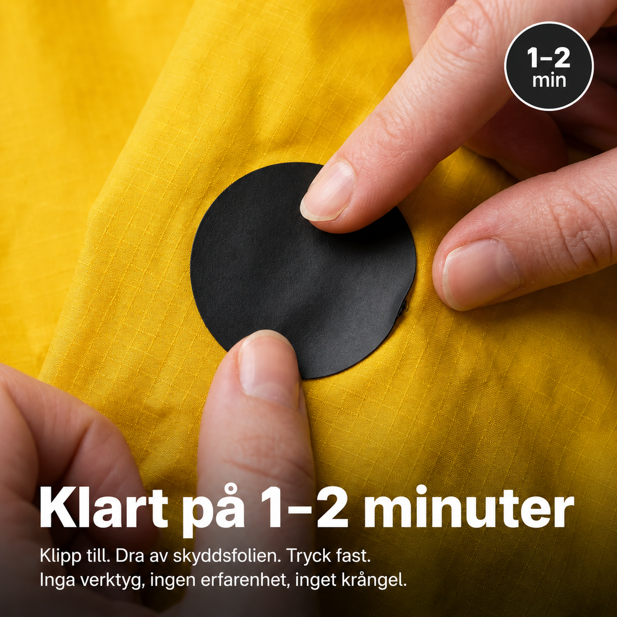 Lapper til dunjakke – selvklæbende