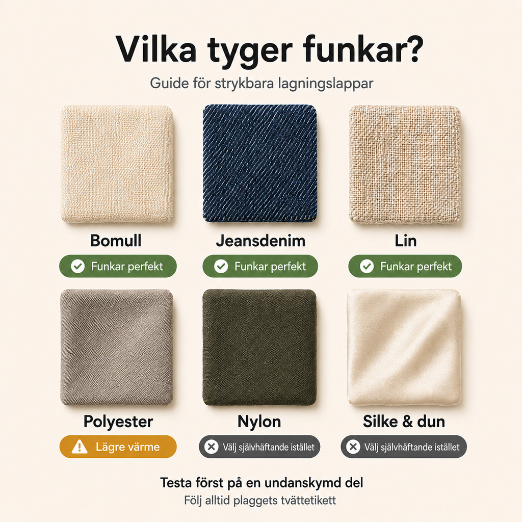 Strygelapper til tøj – reparer med strygejern