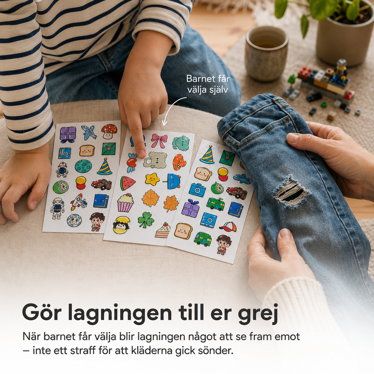 Lapper til børnetøj – sjove motiver