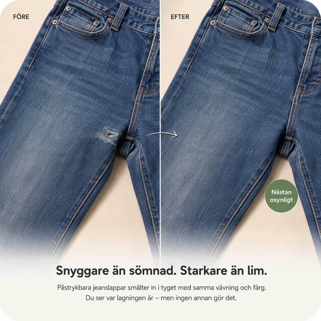 Strygelapper til jeans