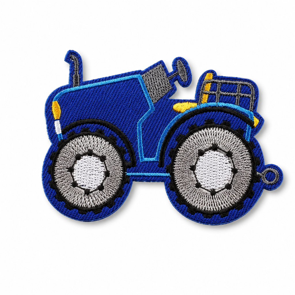 Traktor blå – strygemærke